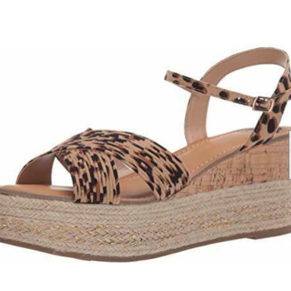 Fergie Pardy Ankle Strap Sandal - Leopard - NIB - Picture 1 of 11